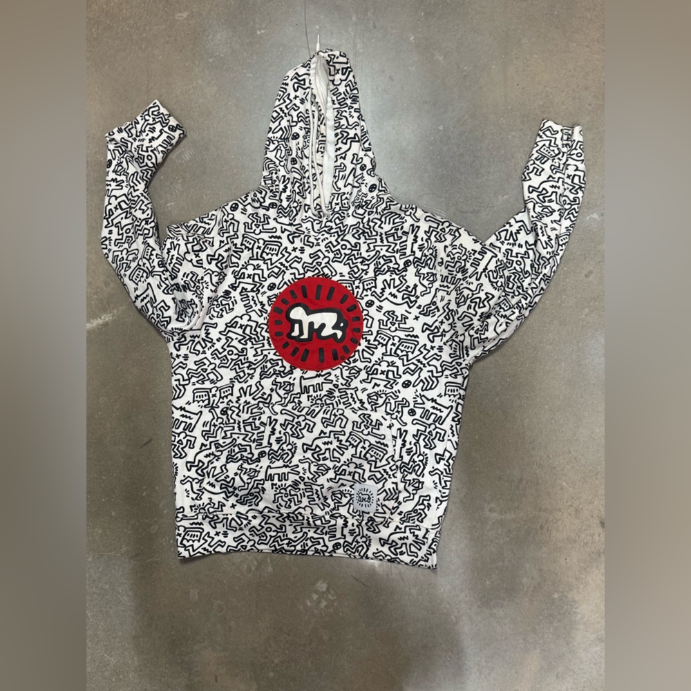 Fashion Nova Monochrome Graphic Crewneck Hoodie